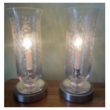 French Crystal Table Lamps