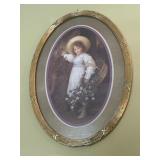 Oval Framed Portrait Print
