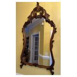 Carved Wooden Mirror