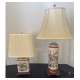Imari Porcelain Table  Lamps