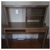 Desk with Overhead Storage