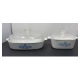 Pyrex Blue Cornflower Covered Casserole