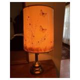 Brass Lamp with Butterfly Shade