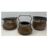 Vintage Imported Small Cauldron Pots