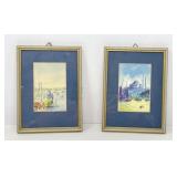 Harborscape Watercolors by Turkish Artist