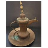 Middle Eastern Decorative Brassware Dallah Teapot