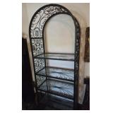 Vintage Wrought Iron Bakers Rack