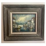 Adam Seascape Oil on Board