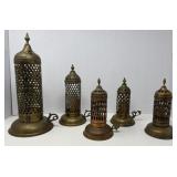 Brass Cylinder Candle  Holders