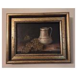 Framed Fruit Oil Original Signed