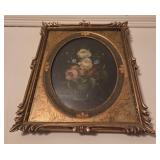 Framed Vintage Oil Painting on Canvas