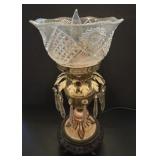 Victorian Lamp with Crystals