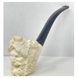 Hand Carved Woodsman Meerschaum Pipe