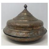 Vintage Imported Metal Serving Bowl