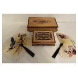 Decorative Jewelry Boxes and Fans