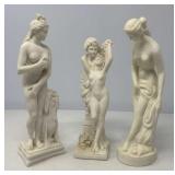 Three Greek Plaster Figurines