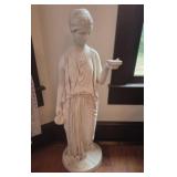 Hebe Bearing Cup Greek Lady Statue Plaster