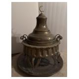 Turkish Brass Palace Brazier and Brass Tray