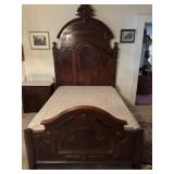 Walnut Victorian Bed