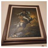 Framed Charging Chasseur Théodore Géricault