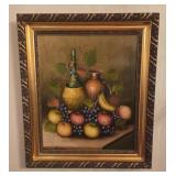 Framed Fruit Still Life Reproduction