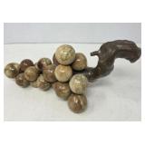 Decorative Marble Grape Replica