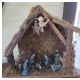 Vintage Nativity with Characters