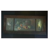 Triptych Framed Victorian Style Wall Art