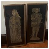 Ralph and Elizabeth Verney Brass Rubbings