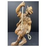 Antique Carved Mountain Climber