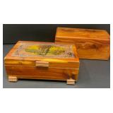 Cedar and Wooden Jewelry/Trinket Boxes