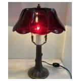 Brass Tree Trunk Lamp