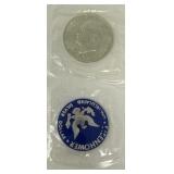 1971 Uncirculated 40% Silver Eisenhower Dollar