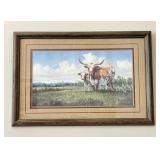 Murray,H "Longhorns" Print