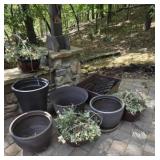 Collection of Plastic Planter and Pots