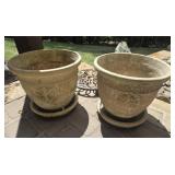Decorative Outdoor Clay Pots
