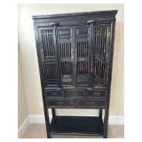 Black Lattice Cabinet