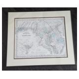 Framed Map of Maryland