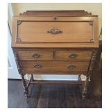 Vintage Lowboy Secretary Desk with Drawers