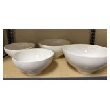 Large White Mixing Bowls