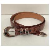 Crocodile with Sterling Silver Belt by RDM