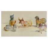 Blown Glass Farm Animals