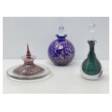 Blown Glass Perfume Decanters