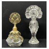 Pressed Glass Perfume Decanters