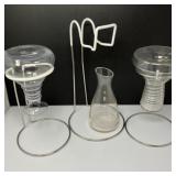 Wine Decanters with Drying Racks