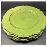 Green Charger Plates