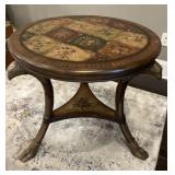 Round Eagle Head Side Table by Powell