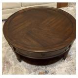 Round Wooden Cocktail Table