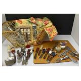 Basket of Cheese Serving Tools