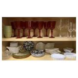 Glassware and Dessert Plates